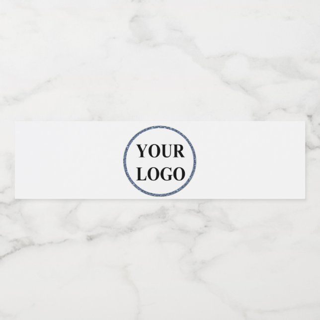 Christmas Holiday Gift ADD YOUR LOGO Merry Xmas Wasserflaschenetikett (Einzelnes Label)