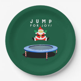 Christmas Holiday Party Trampoline Pappteller