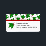 Christmas Holly Address Labels Adressaufkleber<br><div class="desc">Christmas Holly Address Labels</div>