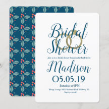 Christmas Holly Berry Foil Rings Brautparty