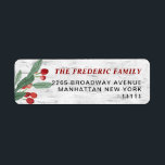Christmas Holly Berry Rustic Birch Rücksendeadress<br><div class="desc">Weihnachten Holly Berry Rustic Birch Rücksendeadresse Label.</div>