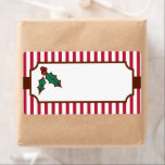Christmas Holly Labels<br><div class="desc">Holly und Beeren schmücken diese Ferienlabels. Benutzen Sie diese Ferienlabels auf Weihnachtskarten,  Geschenken,  Kunsthandwerk,  Backwaren,  Küchenartikel,  Scrapbücher,  Süßigkeiten,  etc...  Das Design stammt aus der Originalkunst.</div>