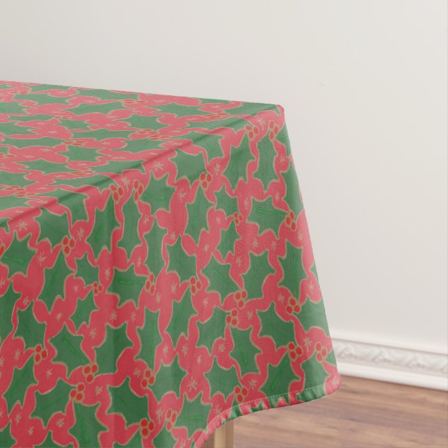 Christmas Holly Tablecloth Tischdecke (Beispiel)