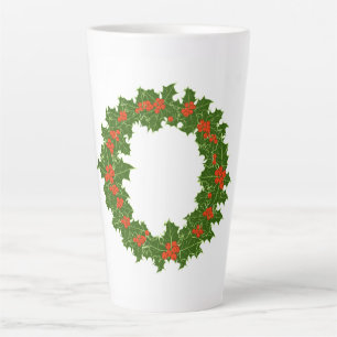 Christmas Holly Wreath Coffee Tasse
