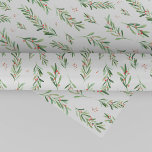Christmas Holly Wreath Pattern Geschenkpapier<br><div class="desc">Dieses weihnachtliche Weihnachtskranzpapier ist perfekt für ein klassisches Urlaubsgeschenk. Das Design zeichnet sich durch Aquarellgrüne Äste mit roten,  heiligen Beeren aus.</div>