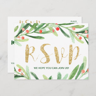 Christmas Holly Wreath Song Request UAWG Postcard Postkarte