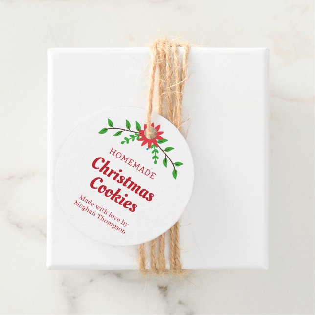 Christmas Homemade Cookies Gift Tag Geschenkanhänger (Beispiel)