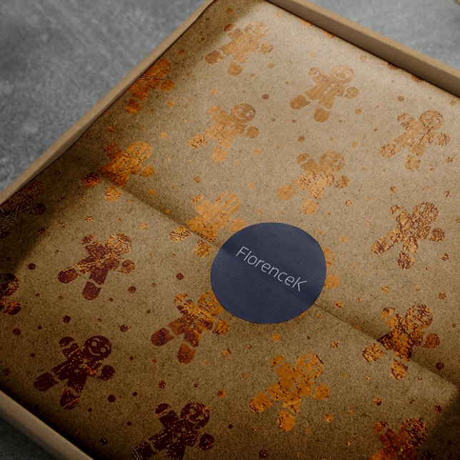 Christmas Honey Gold Gingerbread Man Kraft Geschenkpapier (Christmas Honey Gold Gingerbread Man Kraft Wrapping Paper)