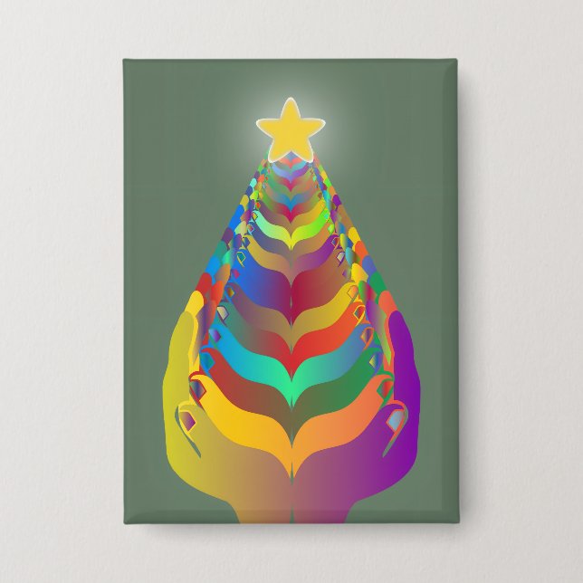 Christmas Hope and Togetherness Button (Vorderseite)