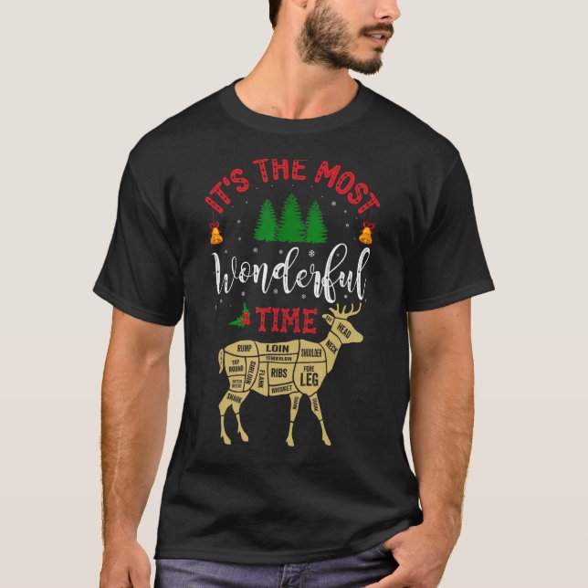Christmas Hunting It's The Most Wonderful Time's D T-Shirt (Vorderseite)