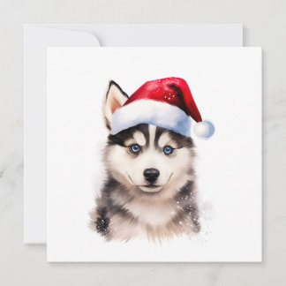 Christmas Husky Welppy Card