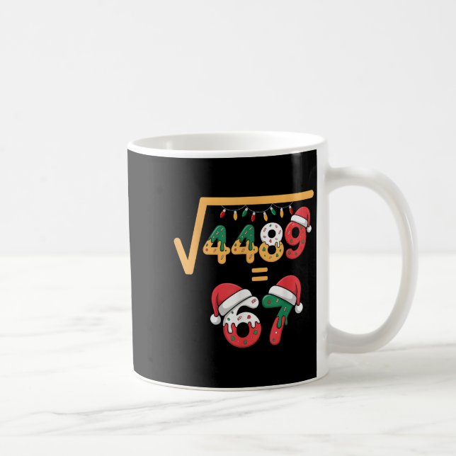 Christmas Ice Cream Drip Meme Slang Square Root 44 Kaffeetasse (Rechts)