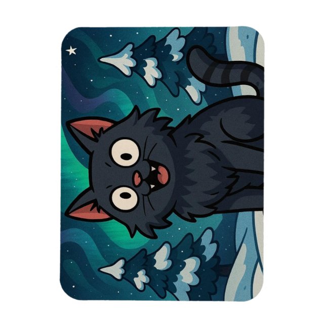 Christmas Icelandic Yule Cat  Magnet (Vertikal)