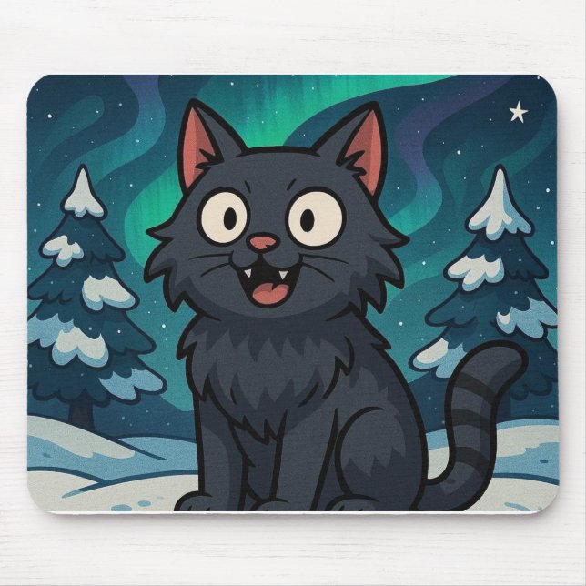 Christmas Icelandic Yule Cat  Mousepad (Vorne)
