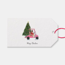 Christmas illustration geschenkanhänger