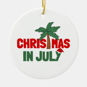 CHRISTMAS IM JULI KERAMIK ORNAMENT