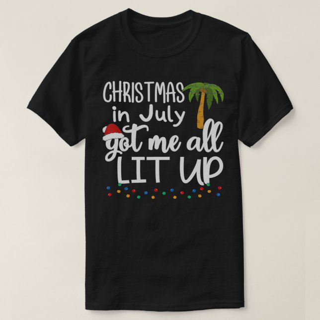 CHRISTMAS IM JULI Sommer Weihnachten Dekoration Mä T-Shirt (Design vorne)