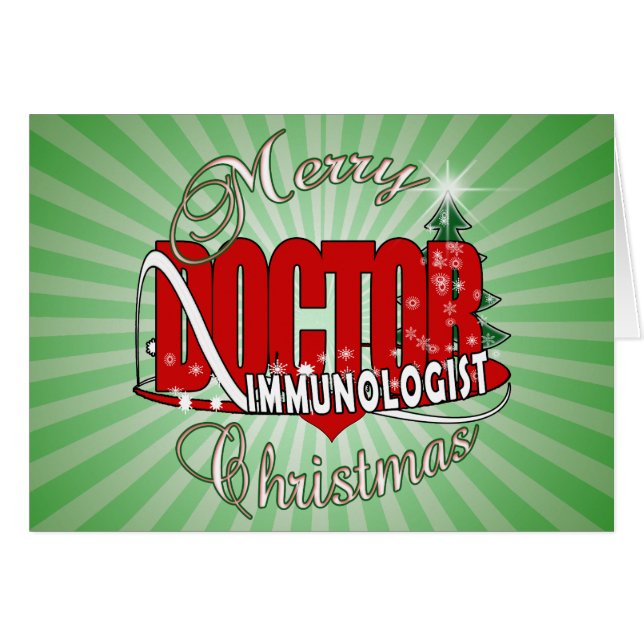 CHRISTMAS IMMUNOLOGISTISCHER ARZT (Vorderseite (Horizontal))