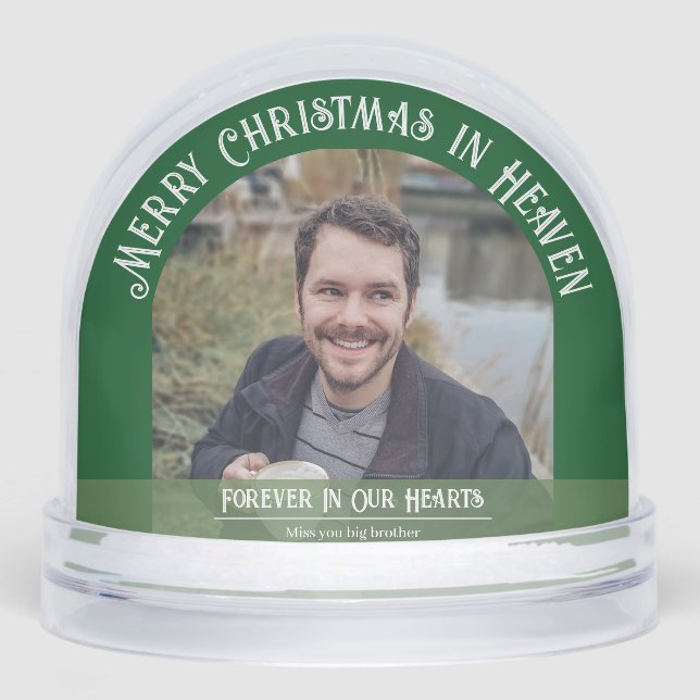 Christmas In Heaven Memorial Snow Globe Schneekugeln (Vorderseite)