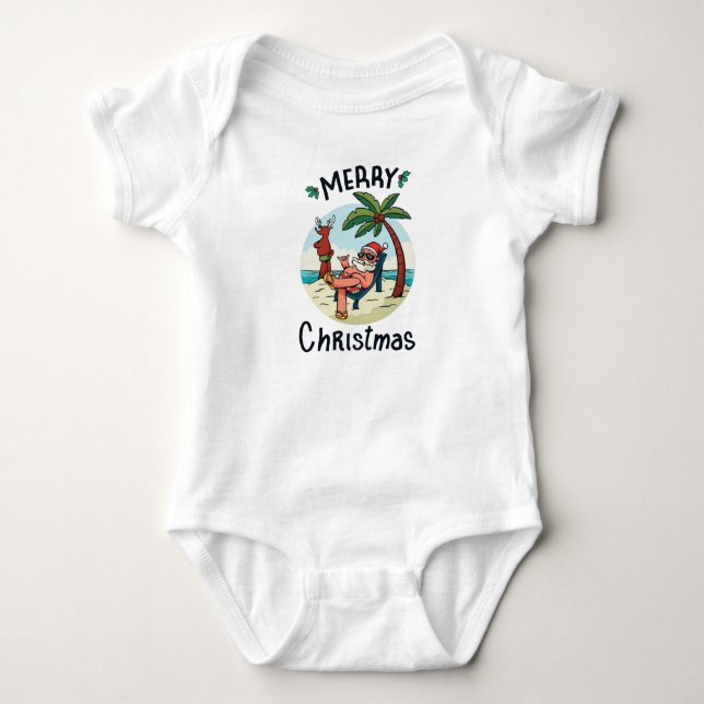 Christmas in July Baby Strampler (Vorderseite)