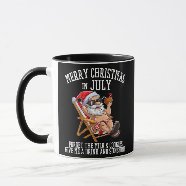 Christmas In July Forget Milk Cookies Party Santa Tasse (Links)