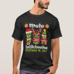 Christmas In July Hawaiian Santa Tiki Mele Kalikim T-Shirt<br><div class="desc">Weihnachten im Juli Hawaiian Santa Tiki Mele Kalikimaka Sommer</div>
