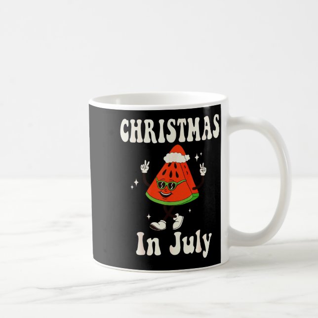 Christmas In July Retro Watermelon Kids Boys Toddl Kaffeetasse (Rechts)