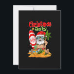 Christmas In July Shirt Funny Santa Summer Beach V Einladung<br><div class="desc">Weihnachten für Shirts,  lustige Weihnachtsmänner,  lustige Weihnachtsgeschenke Shirt-Kinder,  lustiges Erntedank Geschenk Shirt,  Erntedank für Shirt Männer,  Erntedank T - Shirt Frauen</div>