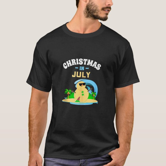 Christmas in July Snowman Beach Christmas Tank Top (Vorderseite)