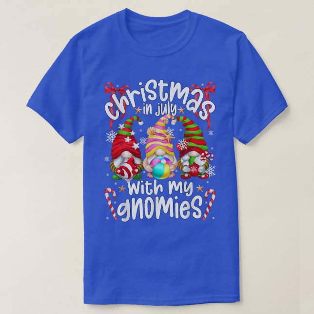 Christmas In July Summer Vacation Hanging With My  T-Shirt (Design vorne)