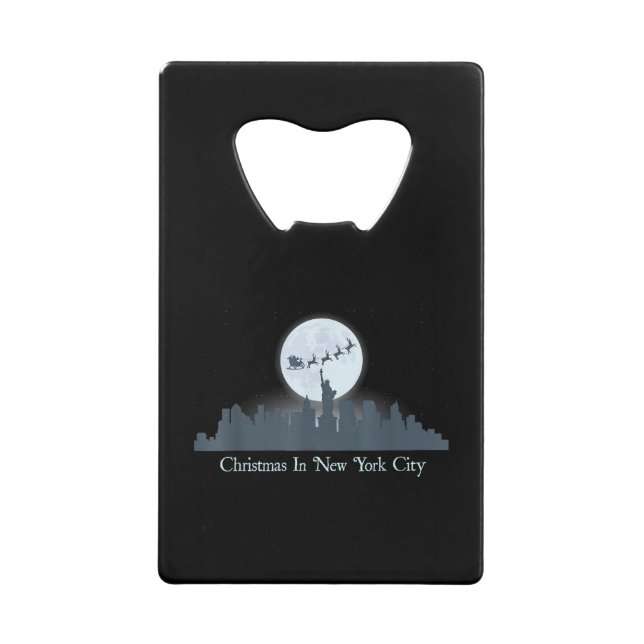 Christmas in New York City Shirt - NYC Geldbeutel Flaschenöffner (Vorderseite)