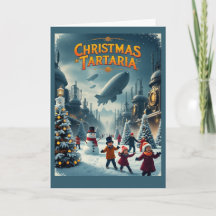 Christmas in Tartaria Card Vintage Conspiracy 