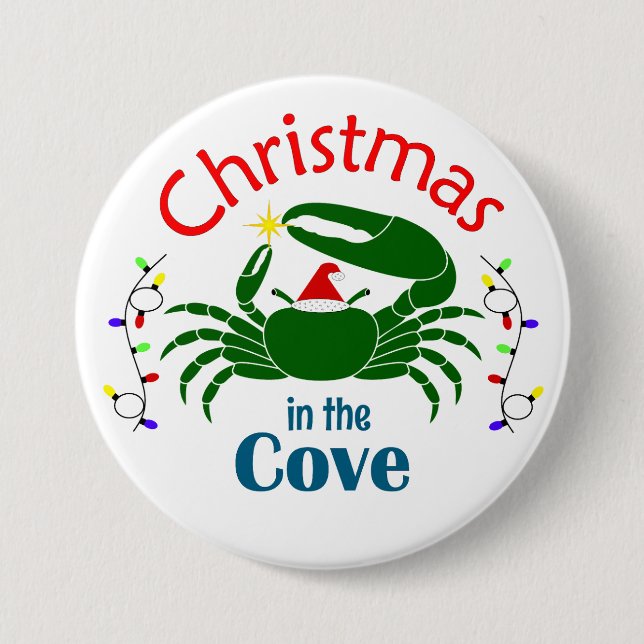 Christmas in the Cove Large Button (Vorderseite)