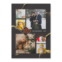 Christmas Inky Abstrakt Black Holly Jolly Foto