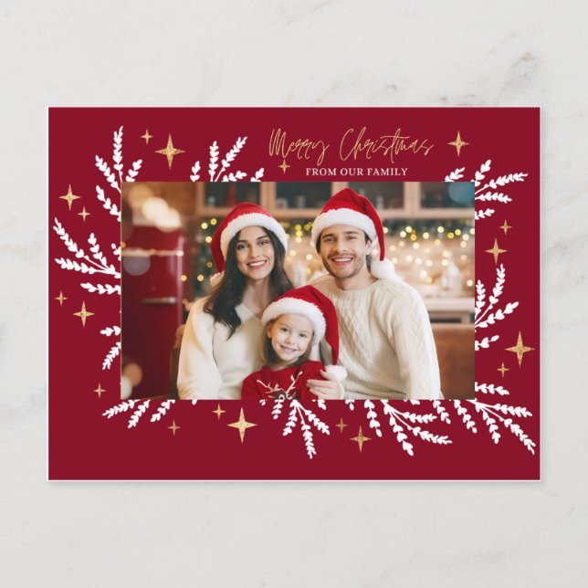 christmas invitation card feiertagspostkarte (Vorderseite)