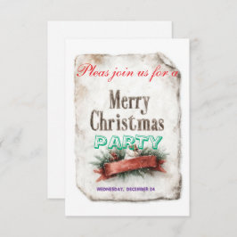christmas invitations cards RSVP karte