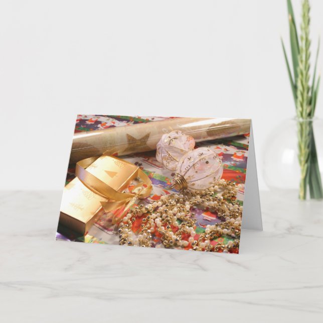 Christmas is all wrapped up! feiertagskarte (Vorderseite)