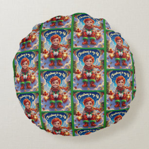 Christmas is my life, rundes kissen