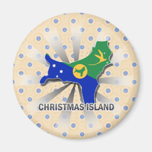 Christmas Island Flag Karte 2,0 Magnet