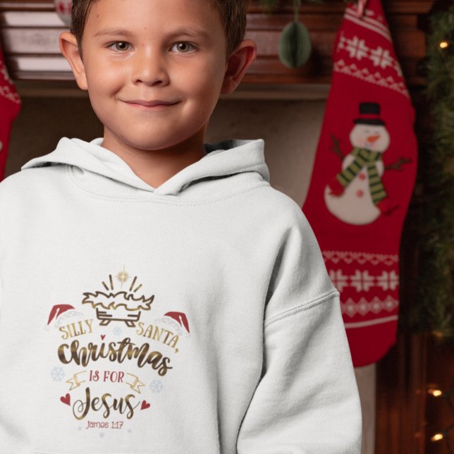 CHRISTMAS IST FÜR JESUS Niedliche Christliche Jung Hoodie (Von Creator hochgeladen)