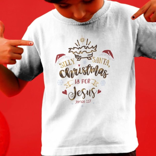 CHRISTMAS IST FÜR JESUS Niedliches Christliches Mä T-Shirt (Von Creator hochgeladen)