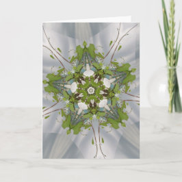 Christmas Ivy Kaleidoscope Star Feiertagskarte