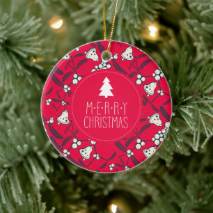 Christmas Jingle Bells Joyful Greetings Collection Keramik Ornament