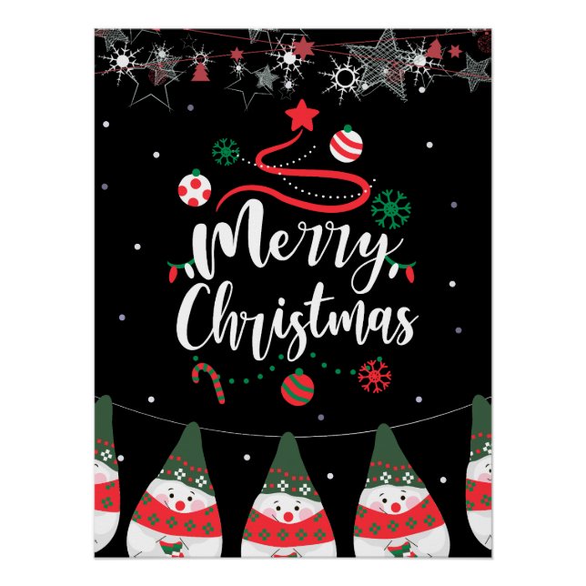 Christmas Jingle Bells Joyful Greetings Collection Poster (Vorderseite)