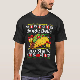 Christmas Jingle Bells Taco Muscheln Familienfreun T-Shirt
