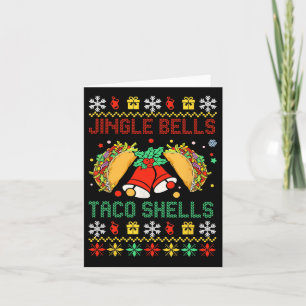 Christmas Jingle Bells Taco Muscheln Funny Family Karte