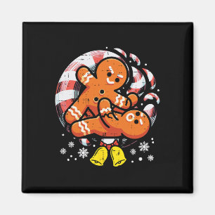 Christmas Jiu Jitsu Gingerbread Xmas Bjj Wrestling Magnet