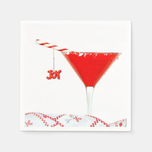 Christmas Jocktail mit Candy Cane Serviette
