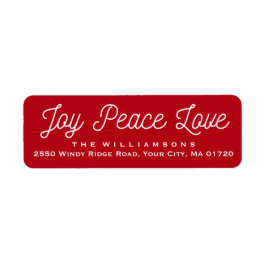 Christmas Joest Peace Liebe Custom Red