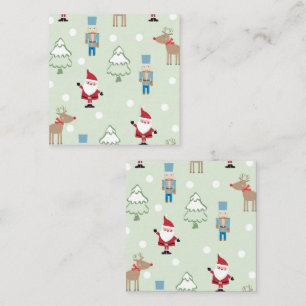 CHRISTMAS JOLLY QUADRATISCHE VISITENKARTE